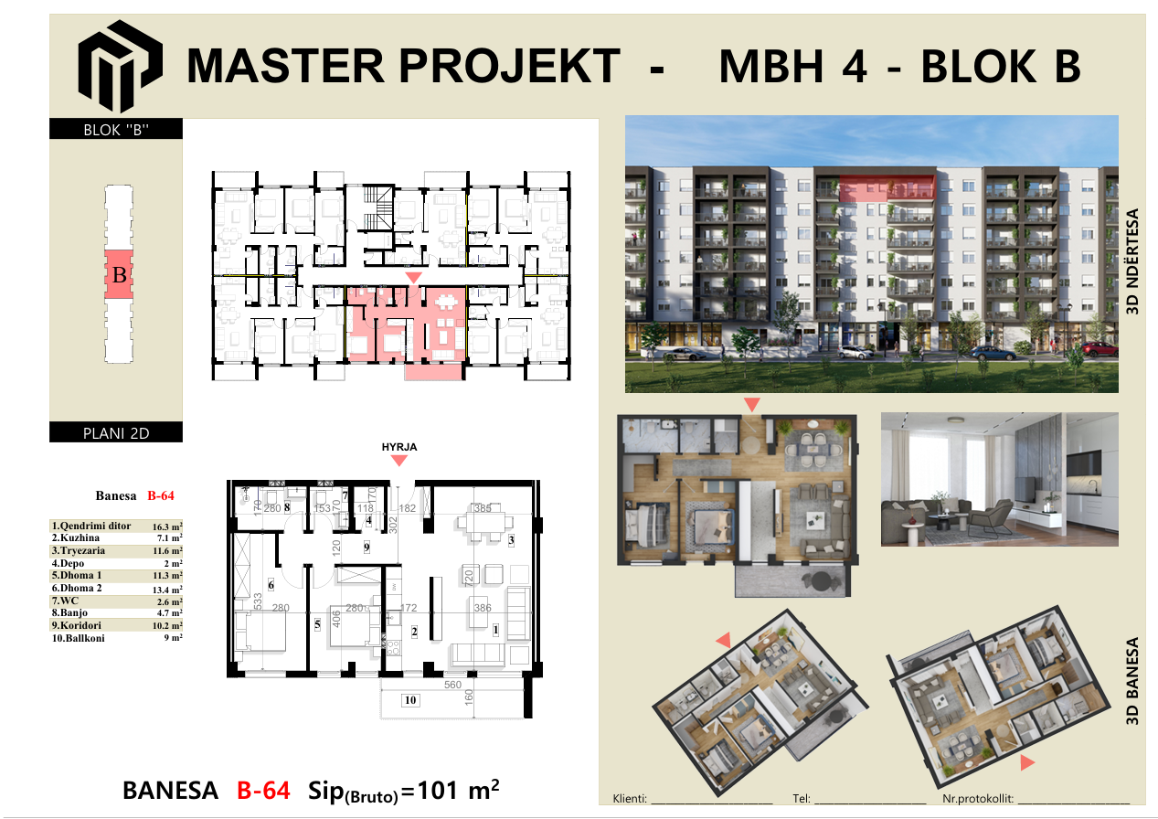 Apartment ne shitje Prizren, MBH4