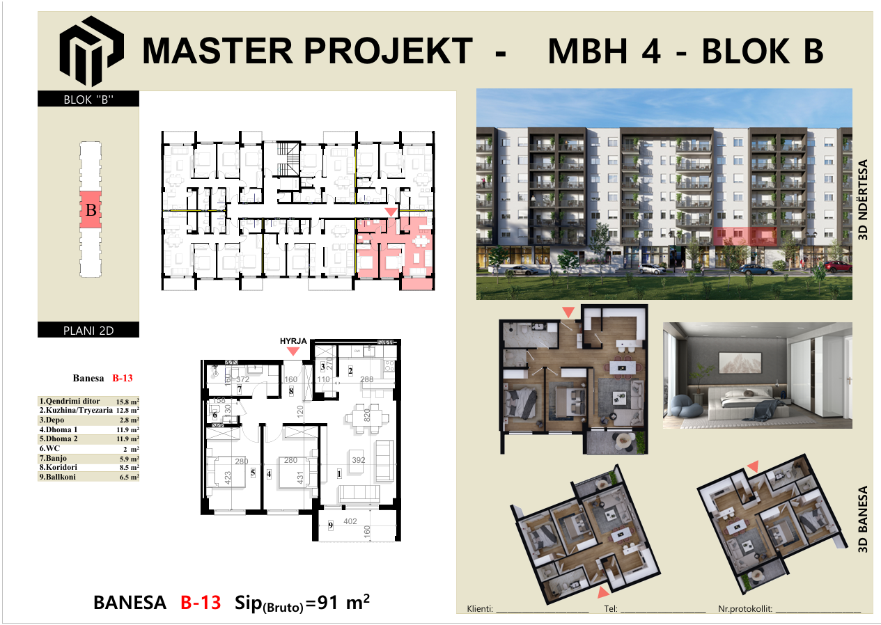 Apartment MBH4 (rruga Nashecit )